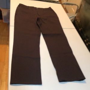 AR size 10 brown boot straight leg pant cotton blend w/ stretch no content tag